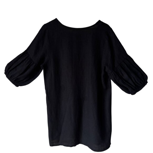 Bryn Walker XS Oversized Tunic Top Mini Dress Linen Comfy Breathable Lagenlook - Picture 2 of 16